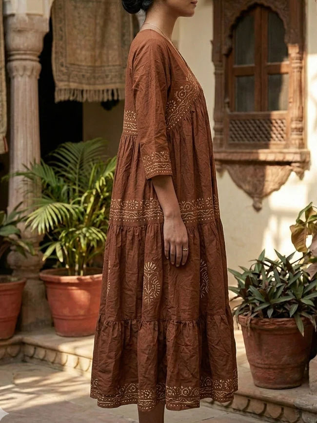 Rustic Mocha Dress